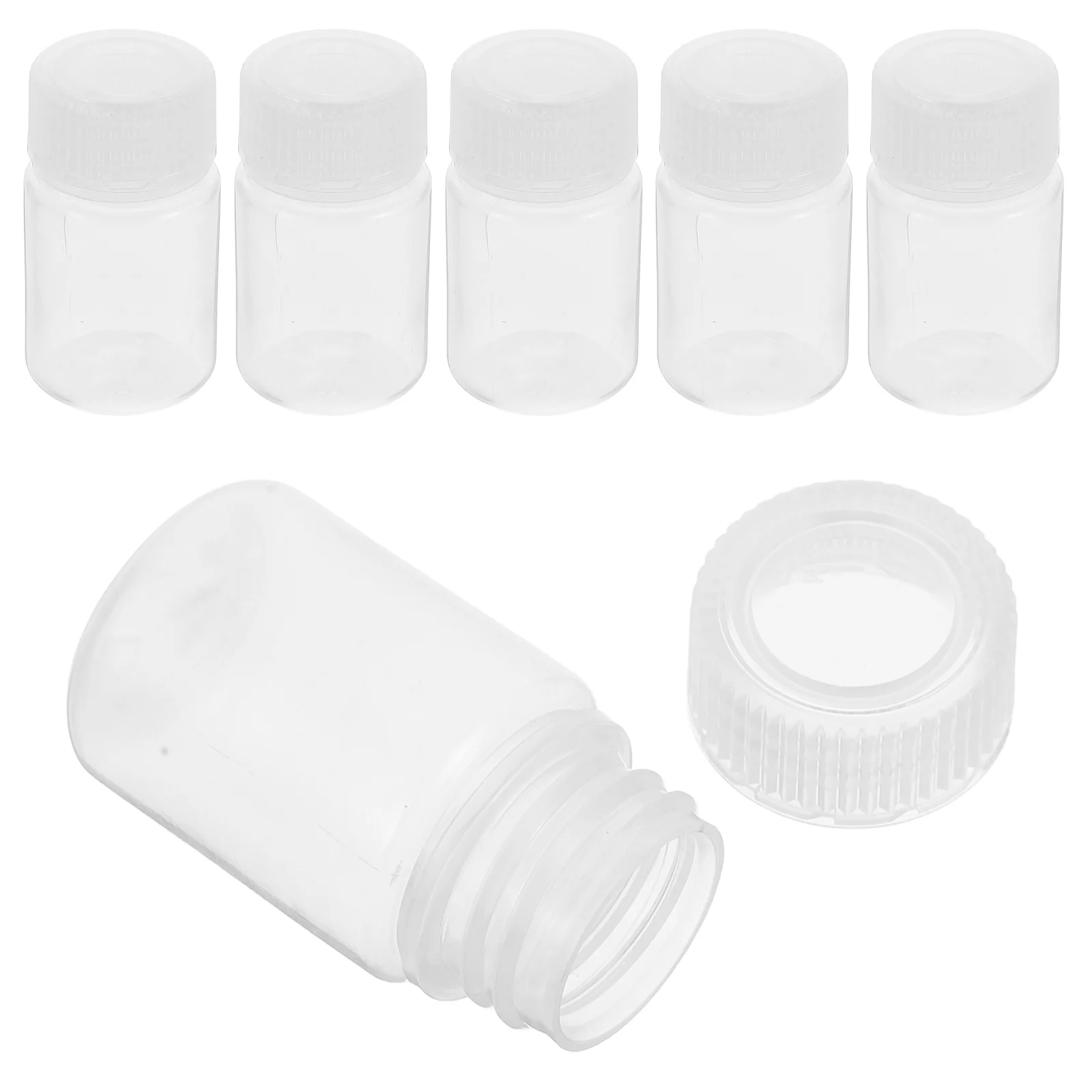 

6 Pcs Plastic Sample Bottle Storage Bottles Shampoo Lab Small for Testing Pp Chemical Container