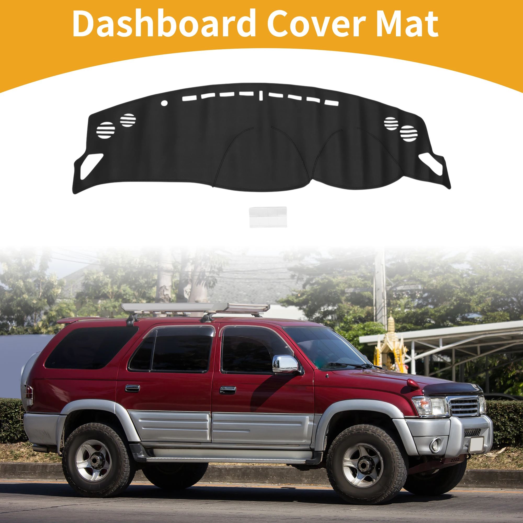 

UXCELL Dashboard Cover for Toyota 86 2013-2016 Black 1 Pcs Anti-Slip