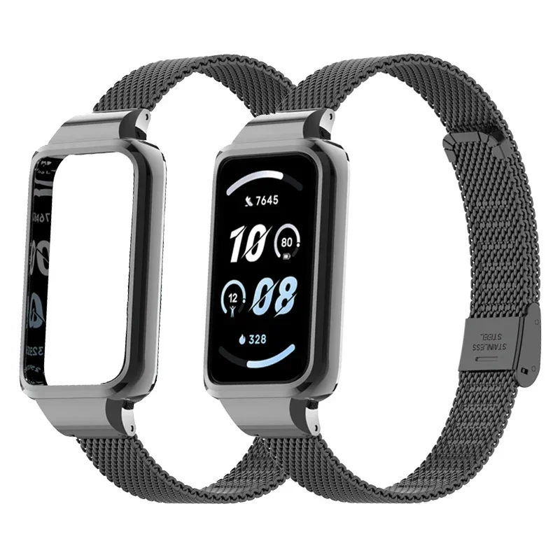 Metal Bracelet for HONOR Band 9 Strap Case Protector for Honor Band 9 Watchband for honor band9 Wristband Protective Shell Cover