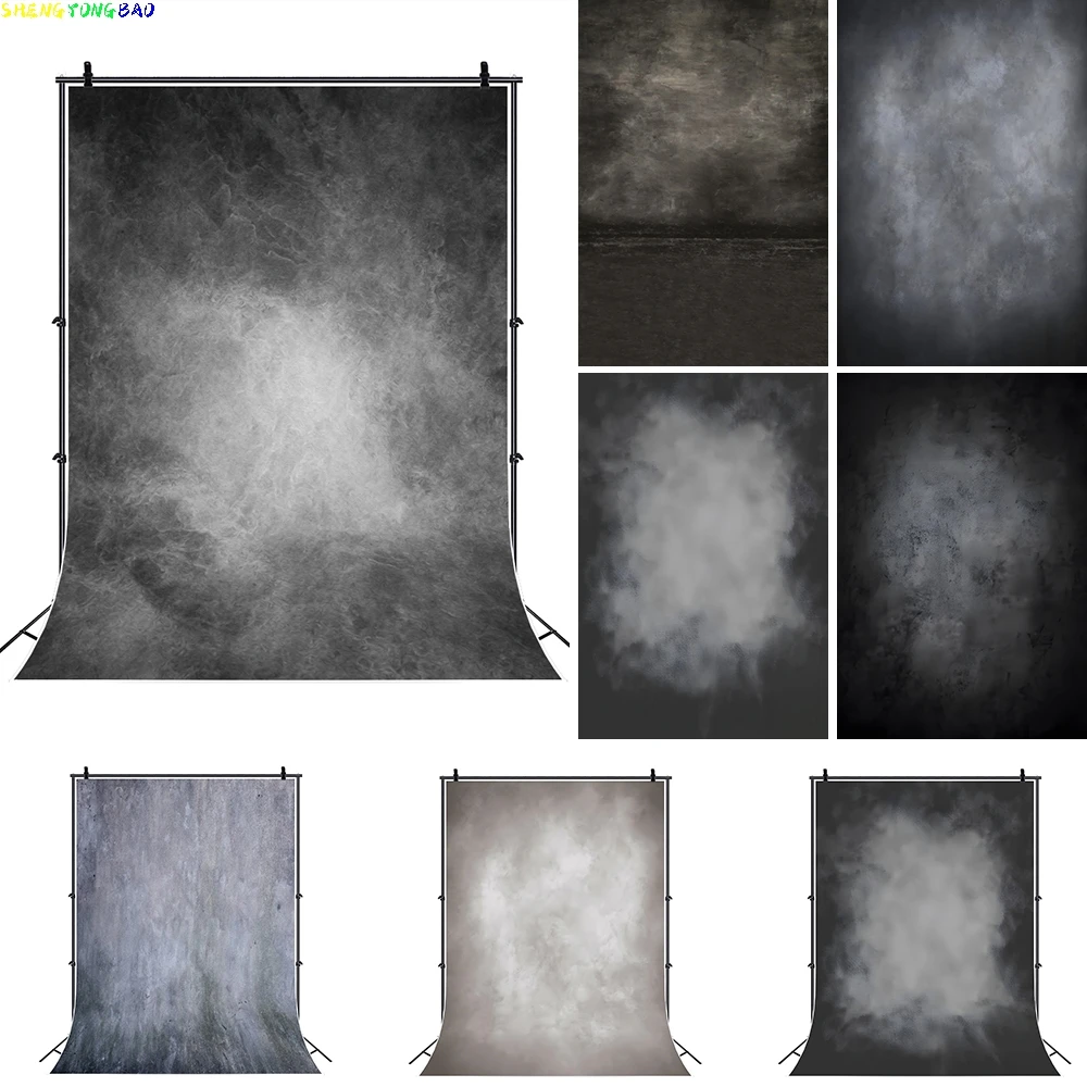 

Adult Art Portrait Photography Background Vintage Black Textured Abstract Gradient Maternity Newborn Shoot Backdrop Photo Studio