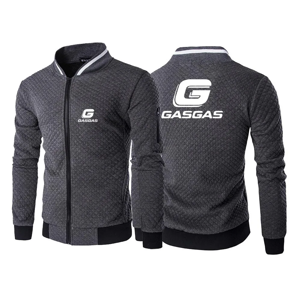 

2025 High Street Fashion Jacket Spring And Autumn Zipper Coat Man's Motorcycles GASGAS Factory Racing Logo Print Slim Hoodies