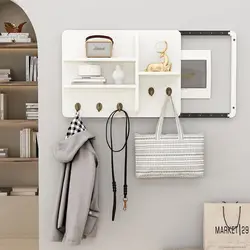 Electric Meter Box Decor Power Switch Hide Cover Wooden Boards Shelf Rack Wall Decorations Home Design Painting Decorative
