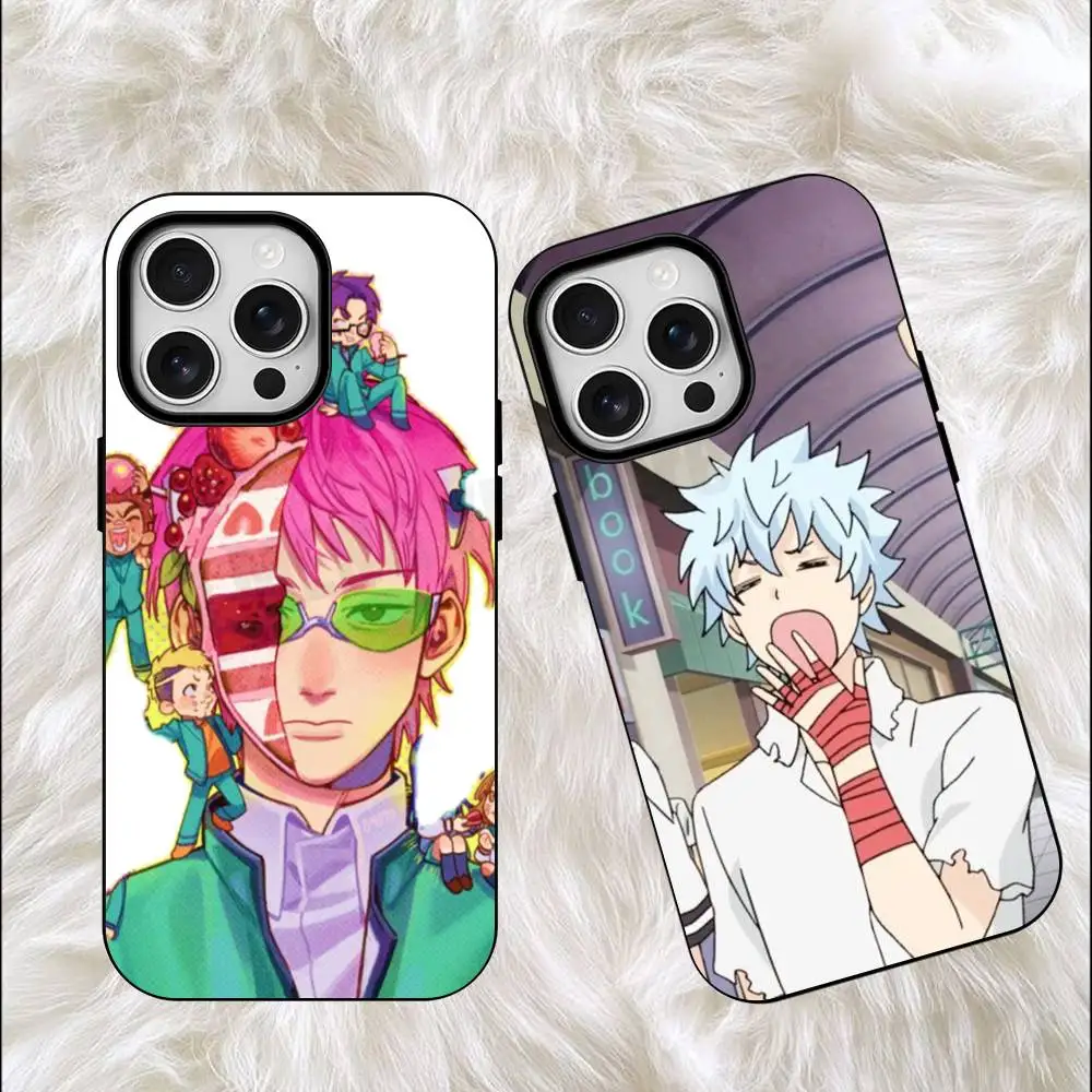 

The D-Disastrous Life of Saiki K Frosted Soft Phone Case For Iphone 11,12,13,14,15,16,17 Pro Max Wireless Charge Magnetic Cover