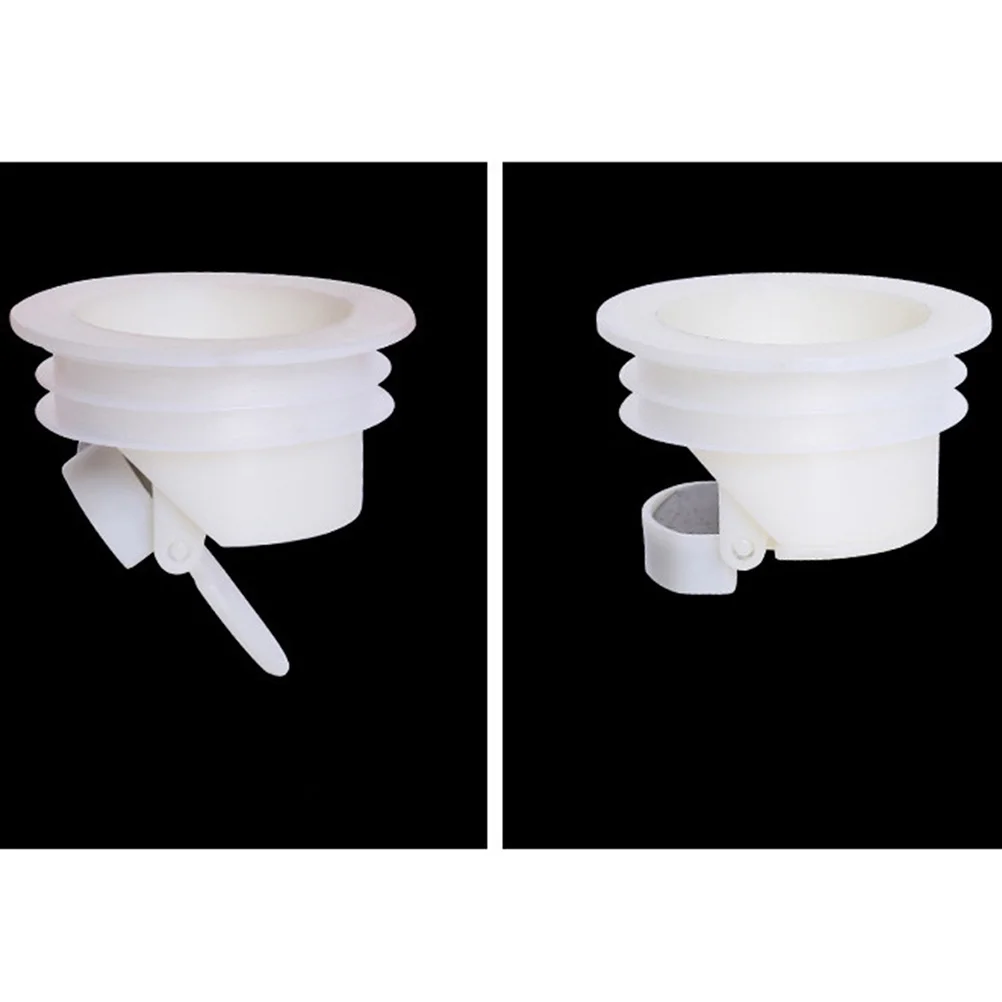 

6Pcs Drain Core Floor Strainer Shower Hair Stopper Cover Bathroom Anti-Clogging Removable Cover 36-47mm Black White