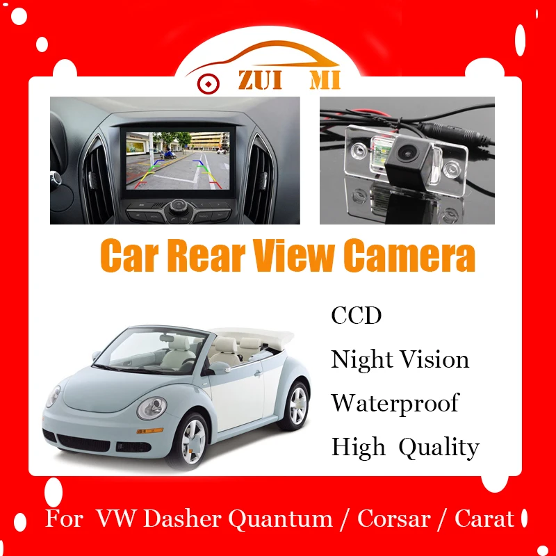 Car Reverse Rear View Auto Camera For Volkswagen VW Dasher Quantum Corsar Carat CCD Full HD Night Vision Backup Parking Camera