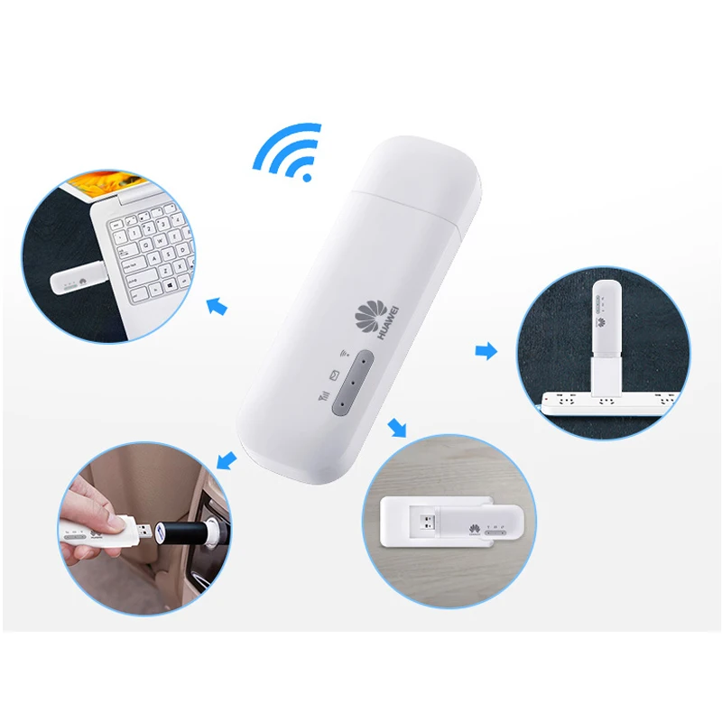 Huawei E8372 E8372h-155 4G LTE FDD Band 1/3/5/7/8/20 TDD Band 38/40/41 150 Mbit/s USB WiFi Modem Router Wifi Dongle