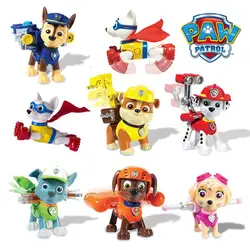 Figuras de ação Paw Patrol para crianças, cão pode brinquedo de deformação, capitão Ryder, Pow Patrol, presentes, venda quente