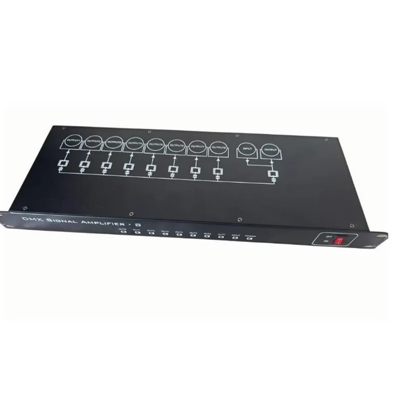 8 Ways Signal Amplifier Stage light dmx512 Distribution Amplifier Bar Club Concert Show Photoelectric Isolation Optical Console