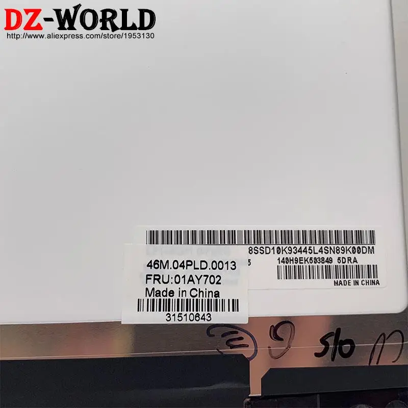 Imagem -04 - Tela de Toque Lcd para Lenovo Thinkpad x1 Yoga 1ª Geração 14 Wqhd 01ay702 00ur190 00ur191 00ur192 01ay703 Sd10k93445
