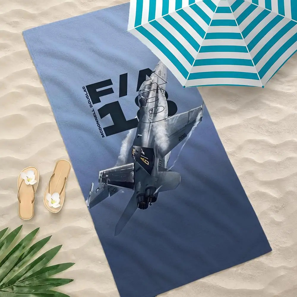 Pattern Fighter Jet Towel Towel Beach Towel Oversized Quick Dry Towel Absorbent Soft Swim BeachTowels for Men Women