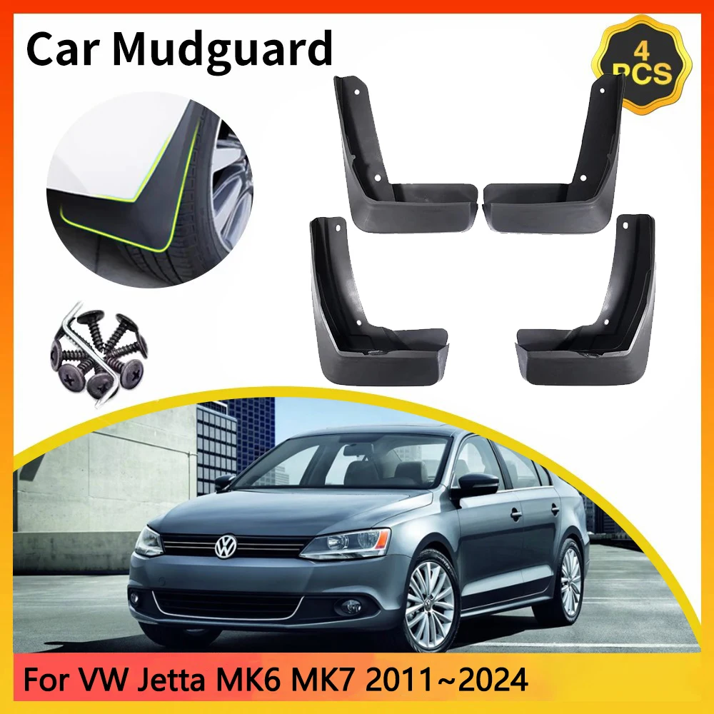 

For Volkswagen VW Jetta A6 A7 1B MK6 MK7 2011~2024 2012 2013 Car Mudguards Mudflap Mudguard Splash Guards Mud Flaps Fender Auto