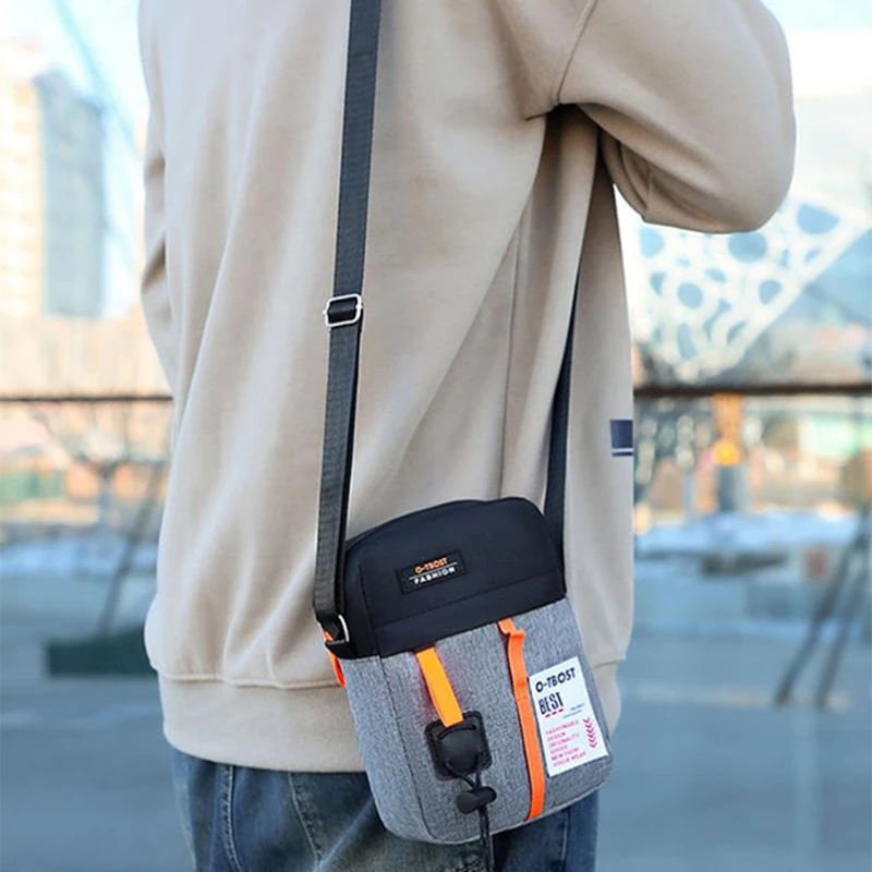 Men's Shoulder Bag Casual Men's Bag Waterproof Outdoor Multi-Functional Crossbody Bag