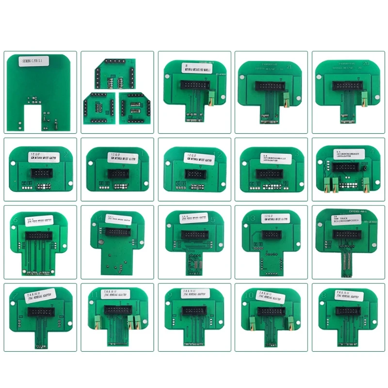 22pcs Full Set LED BDM Frame ABS BDM Adapters Frame Full Set of 22 For KTAG KESS Dimsport Chip Programmer T3EF