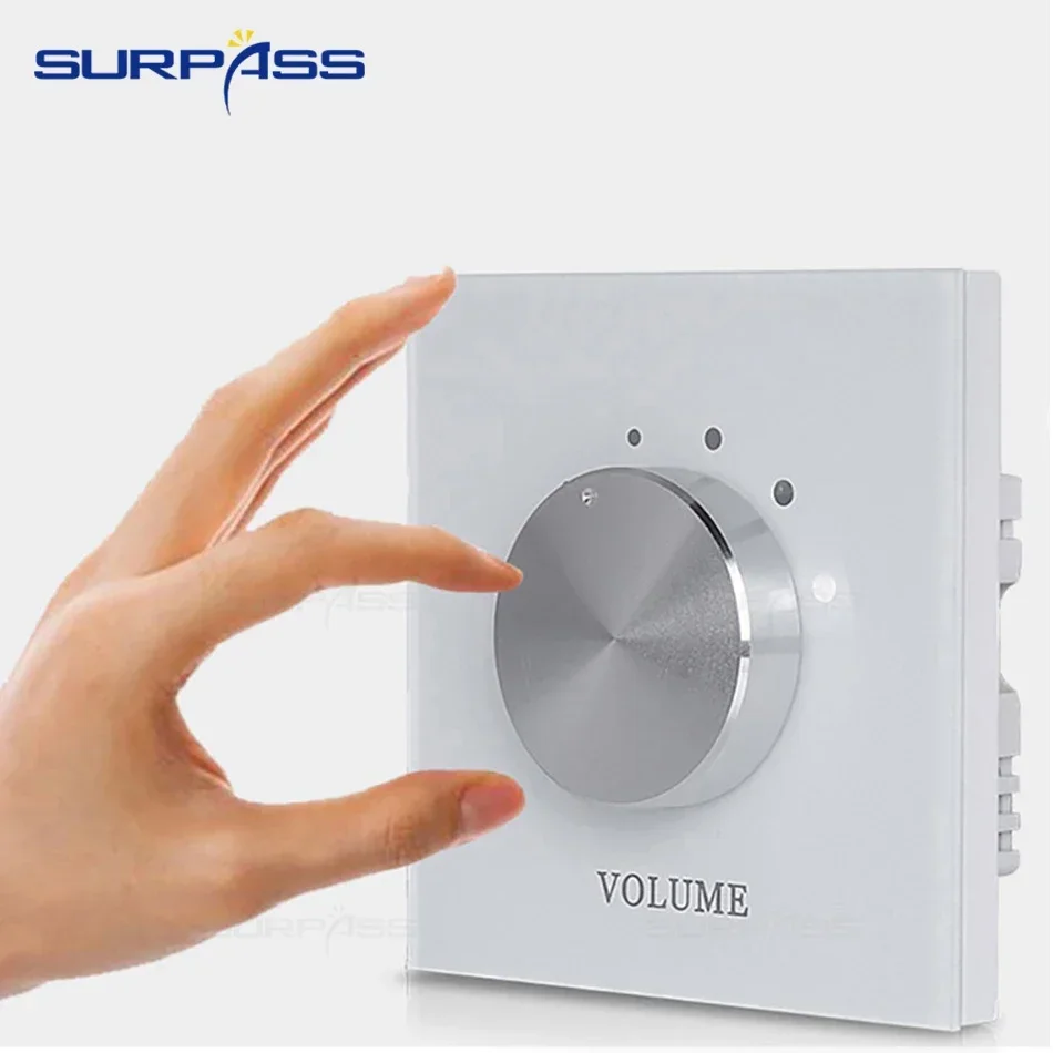 Home Volume Controller com resistência fixa, Tuning Switch, Ajuste de Volume, Ajustar Painel de Parede, Perfeito para Hotel, Casa, Apartamento, 5 Grau Segmento