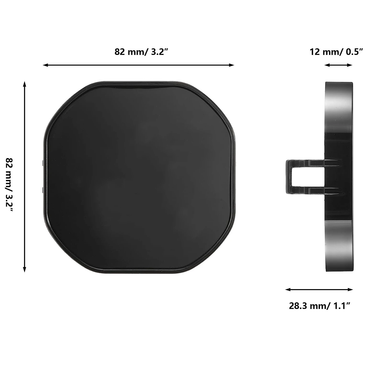 3 Inch Black Yellow LED Pod Covers Work Light Covers LED Cube Covers Protective Lens Cover for 3 inch 40W 90W 120W Light Pods