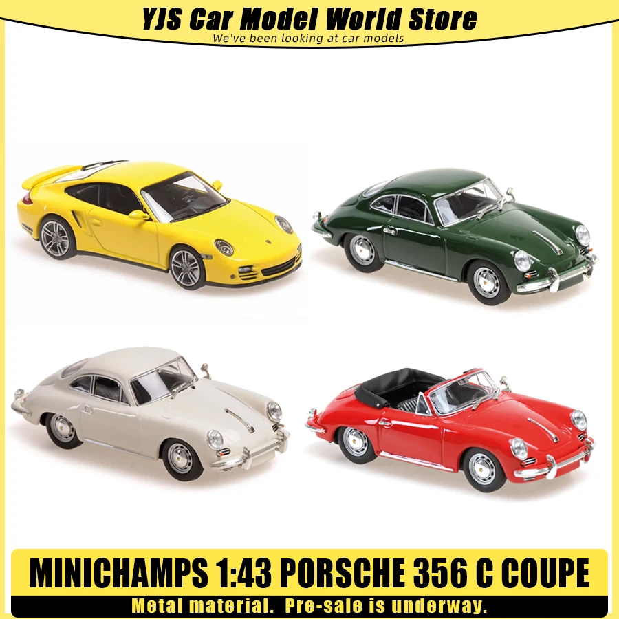 

Minichamps 1/43 PORSCHE 356 C COUPE 1965 - PORSCHE 911 TURBO - 2009 Модель автомобиля из металла, коллекционная, подарок на праздник