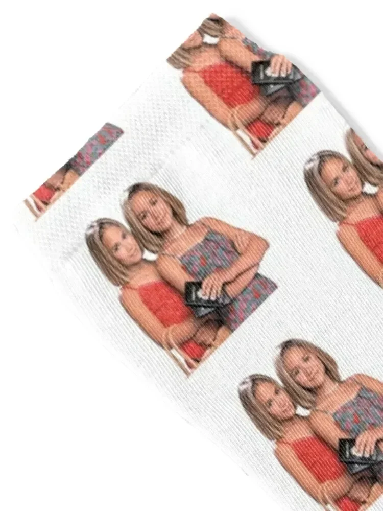 Mary Kate & Ashley Olsen Twins Socks aesthetic men cotton high quality Women Socks Men's