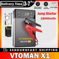 VTOMAN X1 Jump Starter with 100PSI Air Compressor, 2500A Peak Car Starter, 12V Lithium Battery Jump Box, 400 Lumen LED