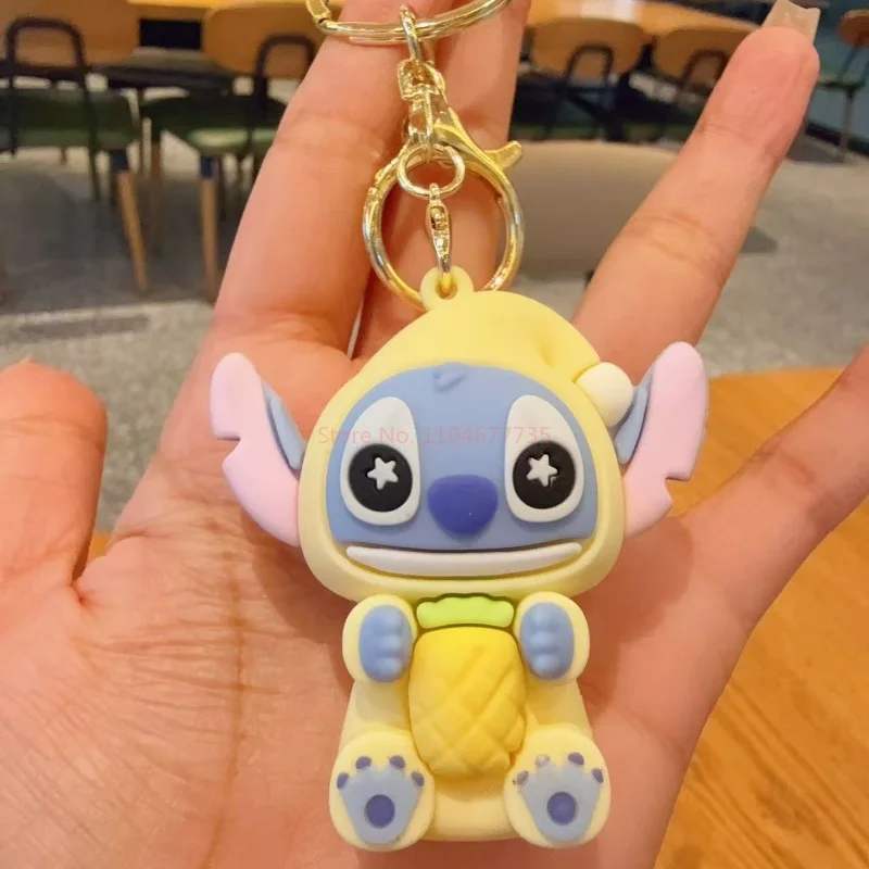 Anime Disney incluso necesita comer una morder de caja ciega de resina lindo punto fruta lindo Diy llavero colgante accesorios regalo