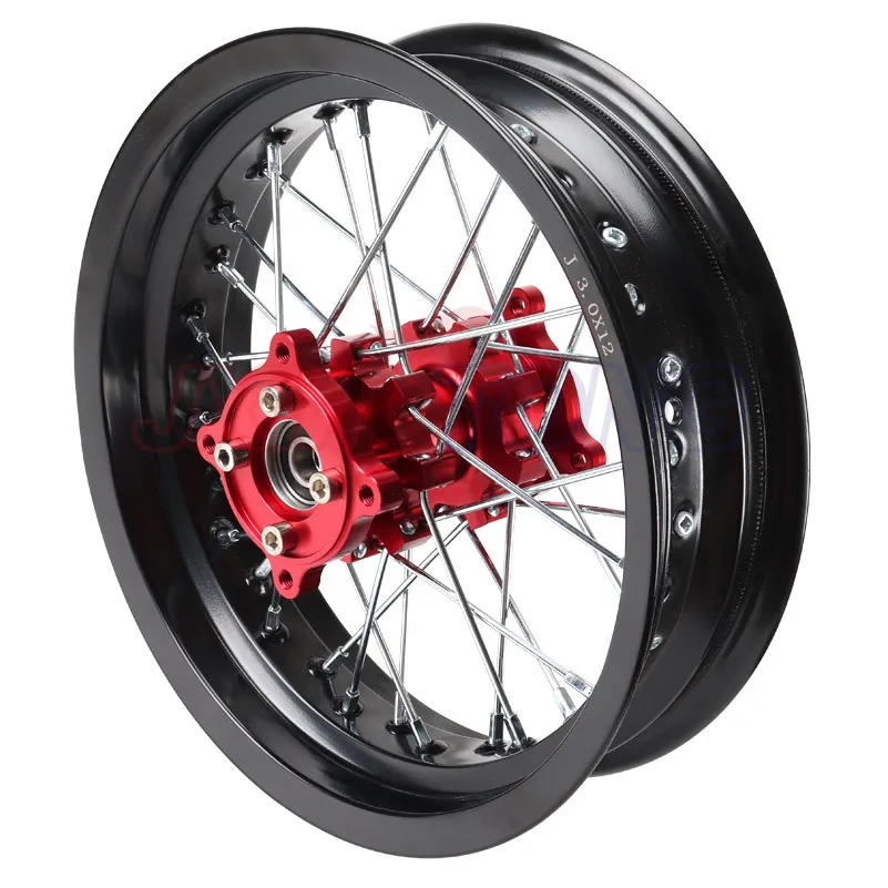 color Pit bike Rims 15mm hole 2.50-12inch & 3.00x12\
