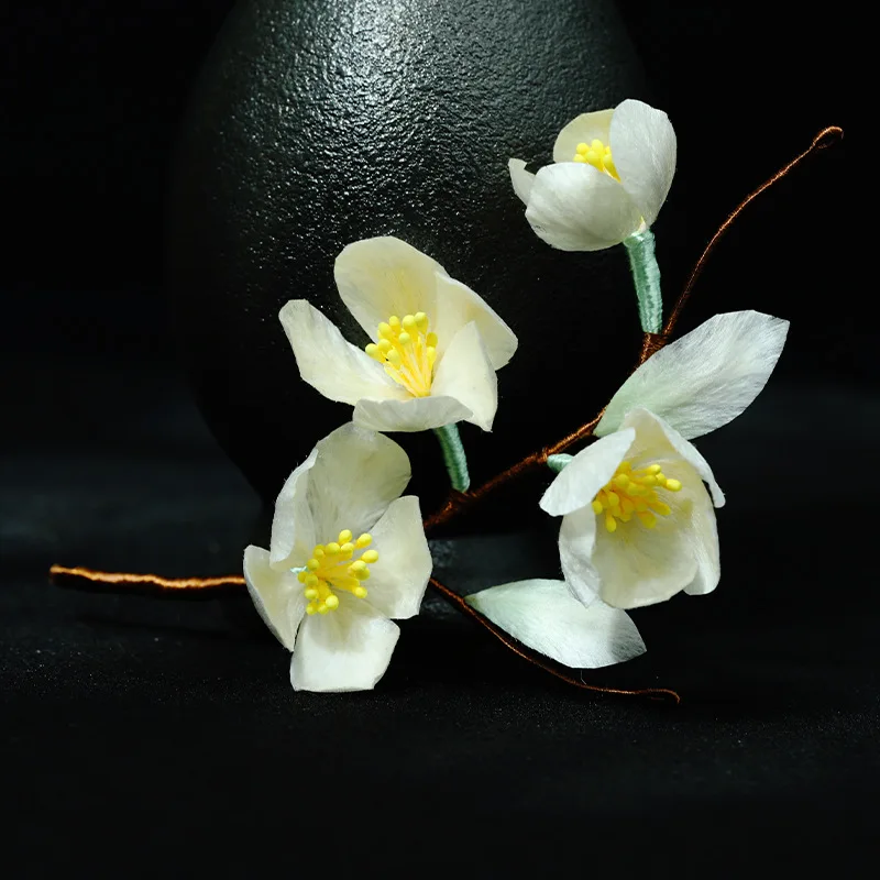 Chinese stijl echte zijde fluwelen bloem zachte haarspeld nieuwe accessoires vintage cheongsam ornament