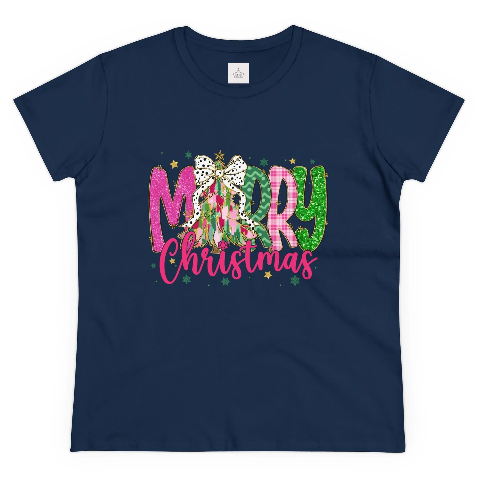 Buon Natale T-shirt da donna Regalo di festa Camicia festiva T-shirt natalizia carina T-shirt unisex in cotone T-shirt casual alla moda a maniche corte