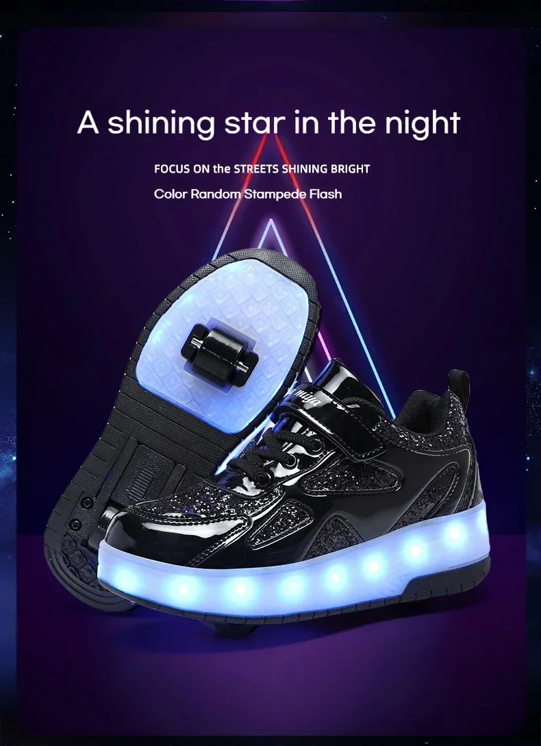 أحذية تزلج بعجلات مضمنة للأطفال أحذية بعجلات قابلة للإزالة أحذية تزلج للفتيات بعجلتين أحذية رياضية للأطفال