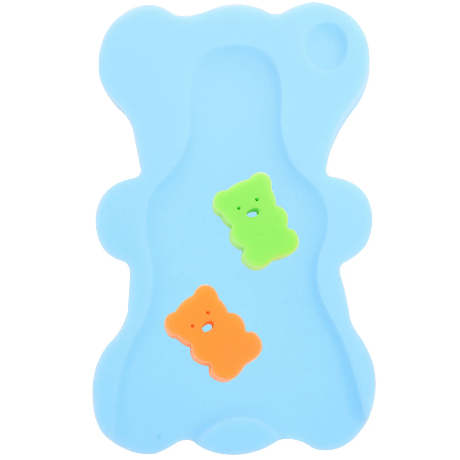 

Baby Bath Sponge Mat Non Slip Bathing Pad for Newborns Tub Kids Child Cartoon Shape Bright Color Random Accessories