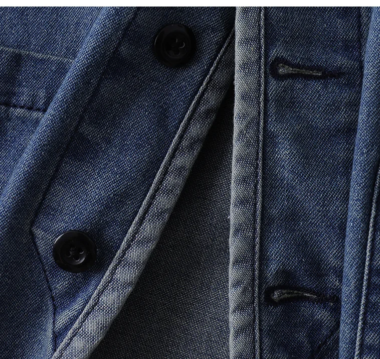 Amekaji Japan Retro Heavy Washing Workwear Clothes 100% Cotton Denim Jacket Men's Trendy Cardigan Top Taoist Robe Men's Jacket 18 S0c3a953d82c0400a81863c5c69d075efK