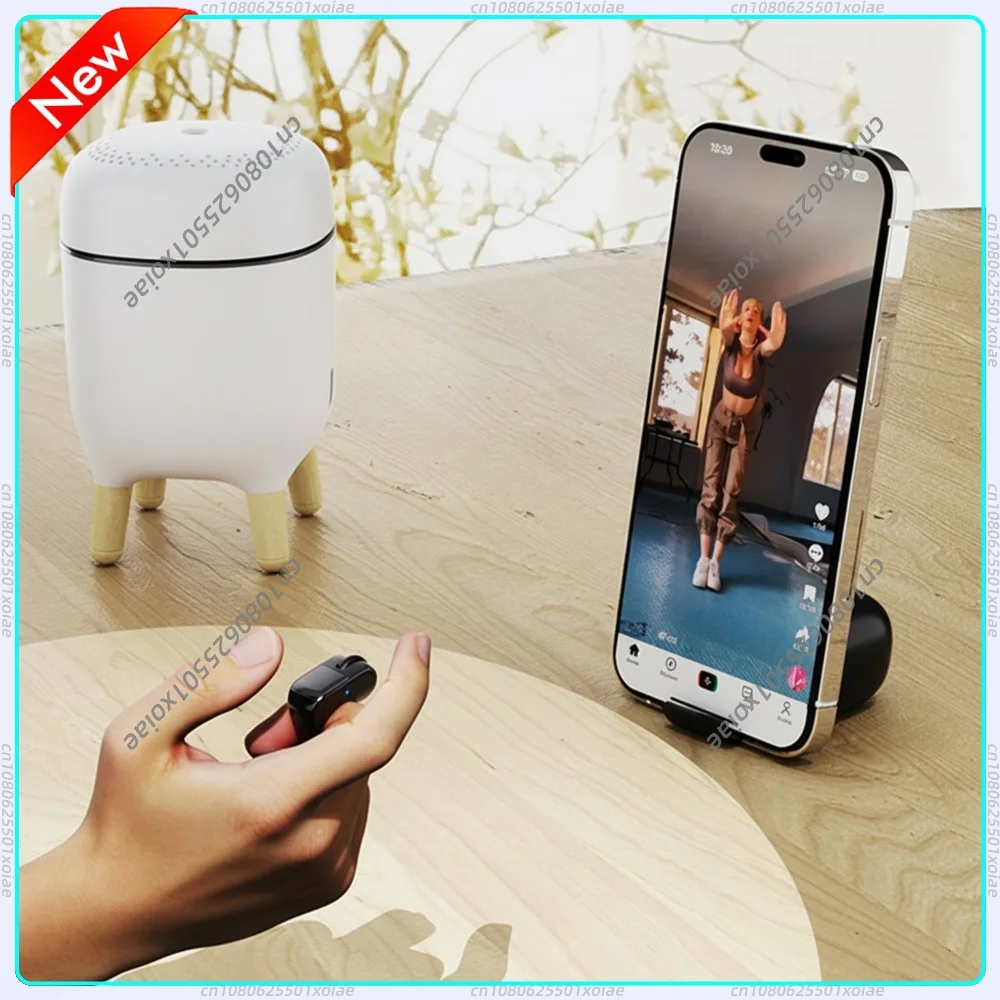 Bluetooth Ring Touch Screen Remote Control for iPhone Android Video Scrolling Ebook Page Turner Music Playback Photo Shutter