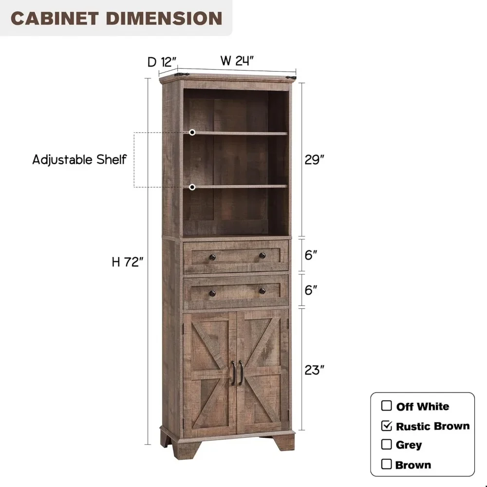 Farmhouse Bathroom Cabinet, 72