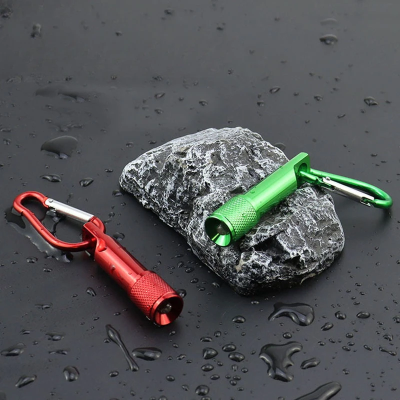 30 шт. мини-фонарик с бесплатным логотипом и горной пряжкой для наружного белого светодиодного светильника