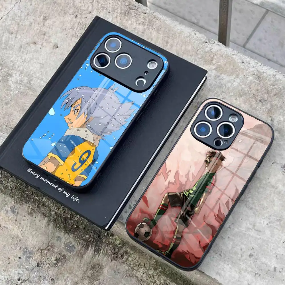 Axel Blaze Firestorm Inazuma Eleven-funda de teléfono de Anime para IPhone 17 Pro Max 16 15 14 Pro Max 13 11 X Xs Xr 8 7Plus, cubierta de cristal