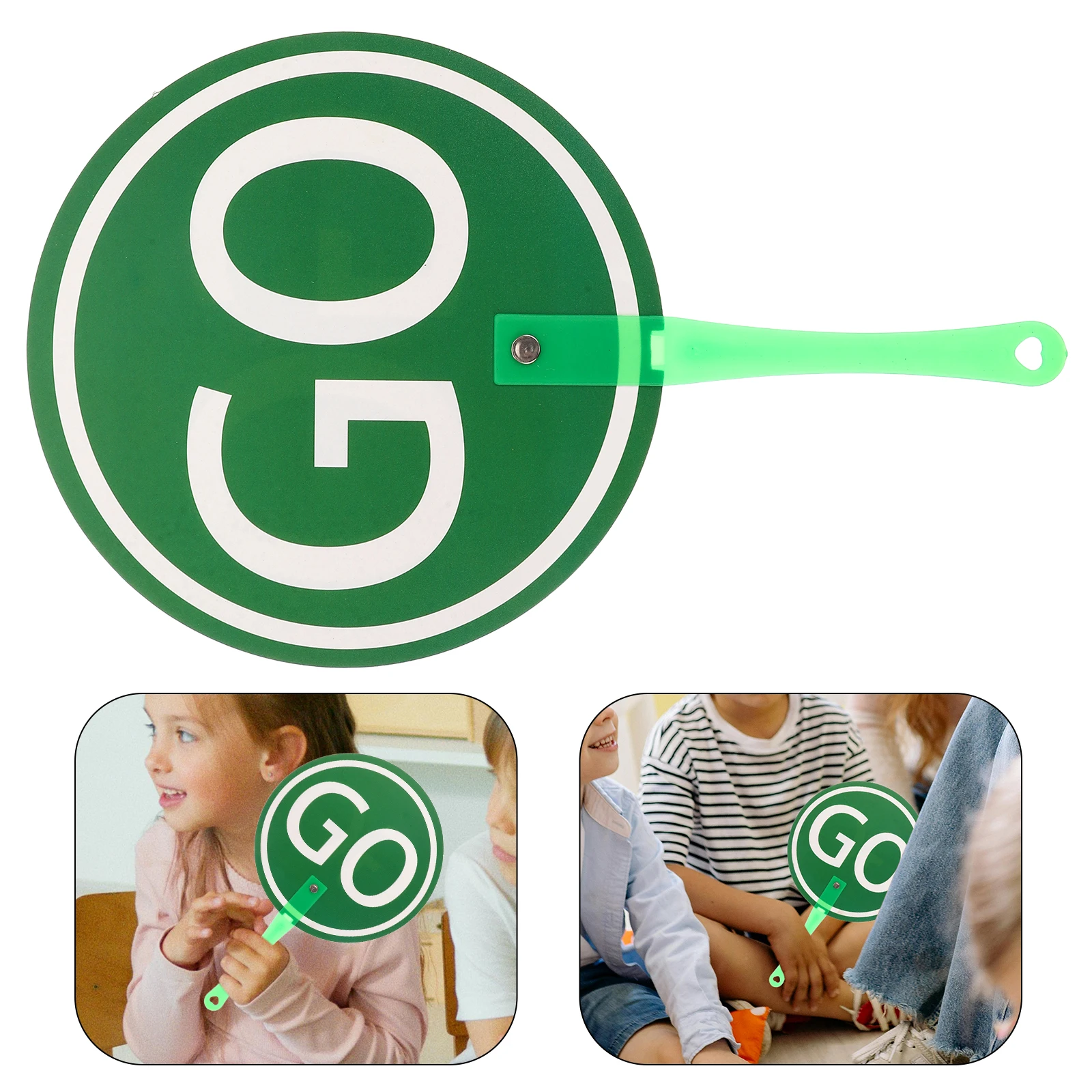 

Handheld Go Paddles For Classroom Reusable Teaching Tools Kids Learning Response Boards Traffic Safety Signs