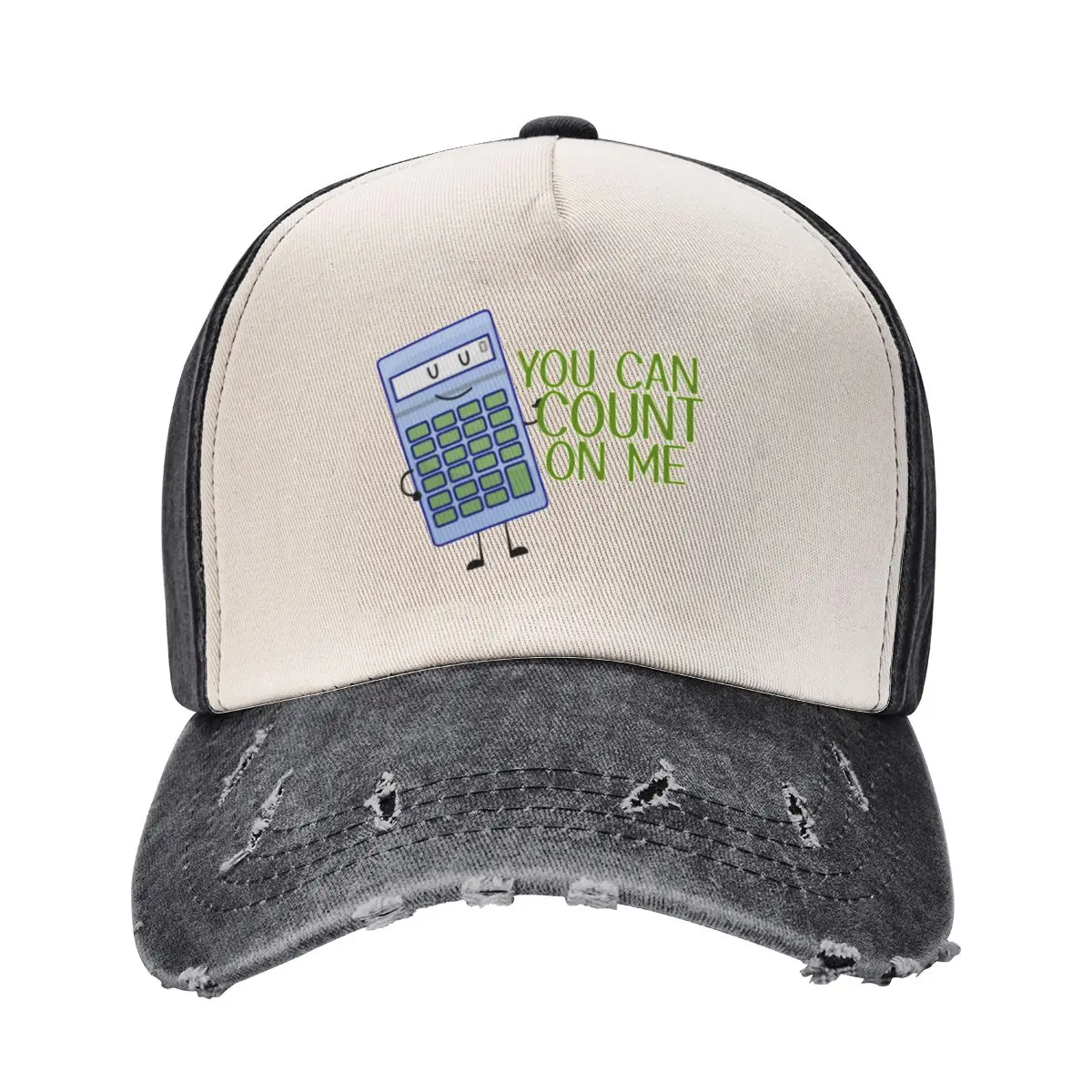 You can count on me calculator funny design Baseball Cap Hat Baseball Cap Beach Girl'S Hats Men's