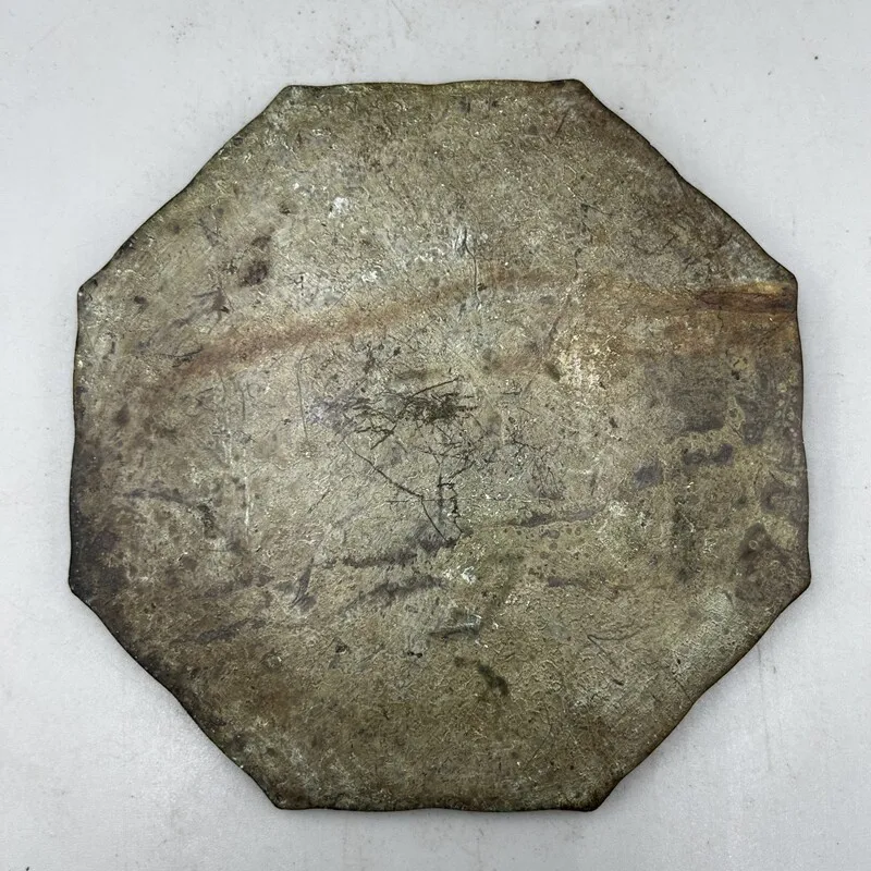 Tang Style Bronze Octagonal Mirror Flower Bird Phoenix Relief Pattern Chinese Copper Grape Mirror Curio Four-Beast Mirror