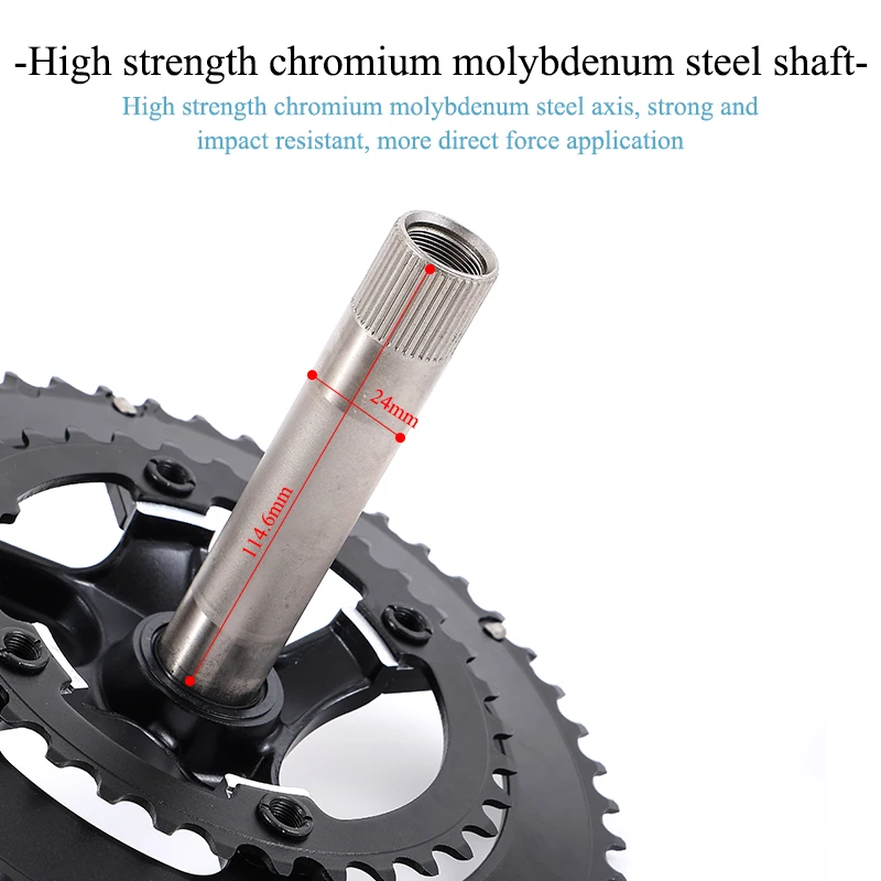 مجموعة كرانسيت بسلسلة مزدوجة بتصميم عالي الملمس من KEOS متوافقة مع كرنك غير متماثل 11-12 سرعة 110BCD #3