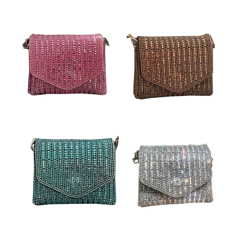 Bolso noche para mujer, bolso mano nupcial para fiesta, graduación, boda, bolso hombro tipo bandolera, bolso con cadena