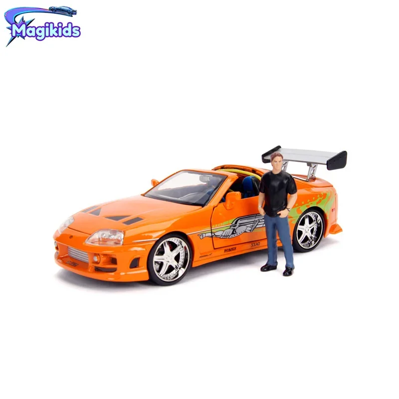 Toyota Jada Supra Model Car for Boys, Metal Diecast, Carro e Acessórios, Brinquedos, 1:24, Rick e Morty, 1995