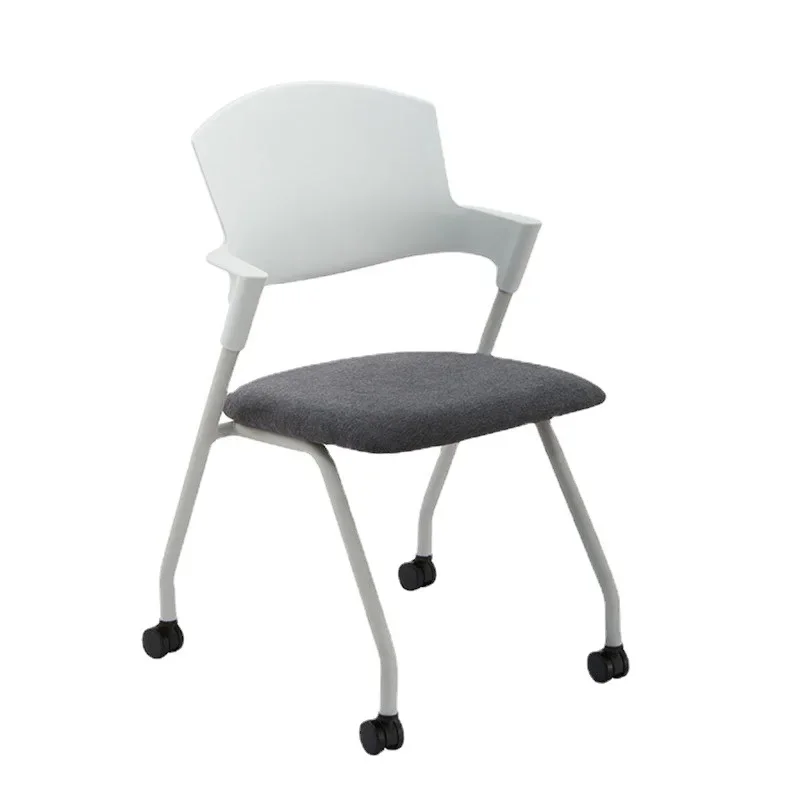 

Table and chair integrated metal computer chair conference chair with writing board training chair mobile training chair with