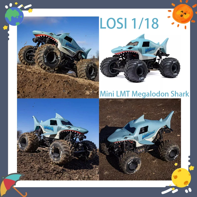 

Losi Mini Lmt 1/18 масштаб радиоуправляемый автомобиль с дистанционным управлением электрический 4wd матовый 2s прямой мост внедорожник игрушка для мальчиков