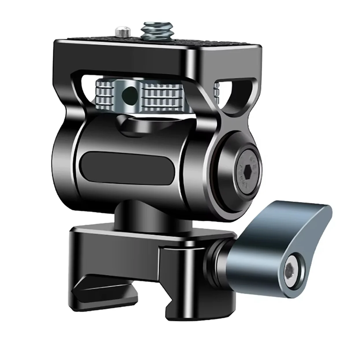 AA87C Abrazadera universal Nato Cámara de liberación rápida Soporte de montaje para monitor de campo Rotación 360 180 °   Inclinación para luz de micrófono de teléfono DJI RS