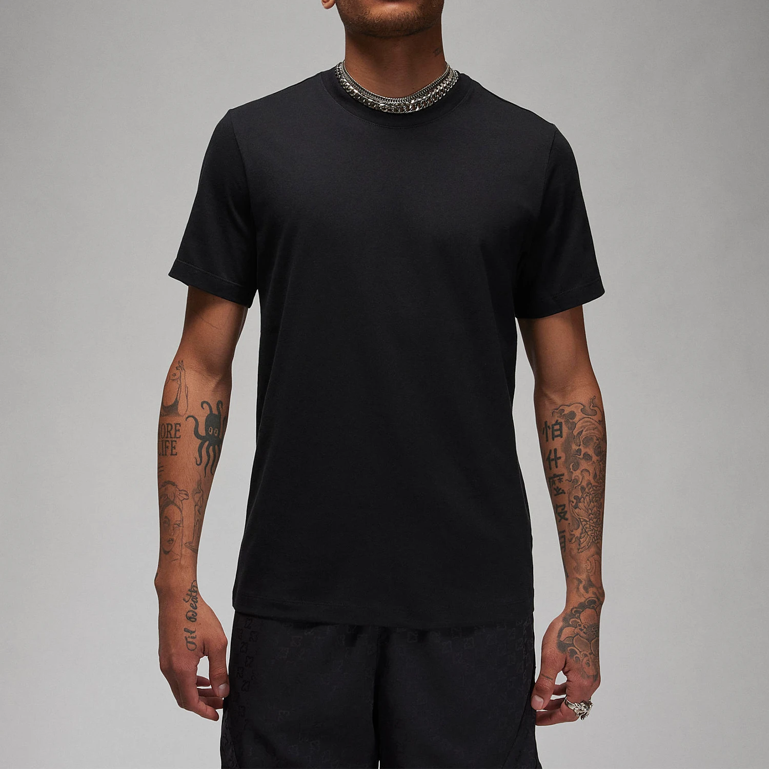 

Nike genuine JORDAN men's simple, comfortable, breathable round neck short sleeved T-shirt AQ2367-010