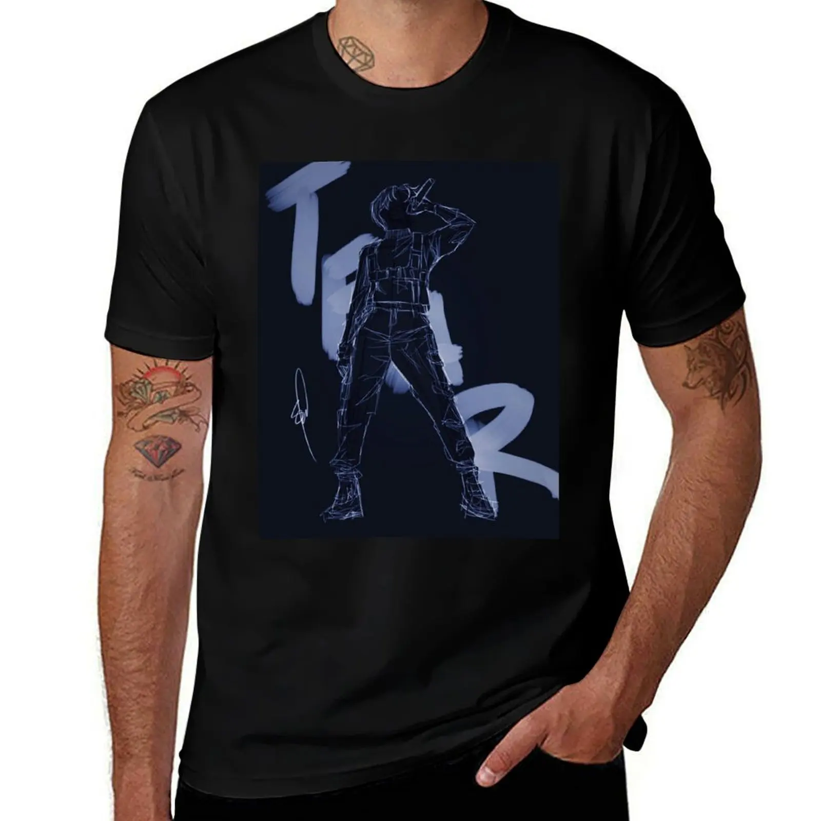 Tear (Jung Hoseok) T-Shirt Urban Style Casual Short Sleeve Top