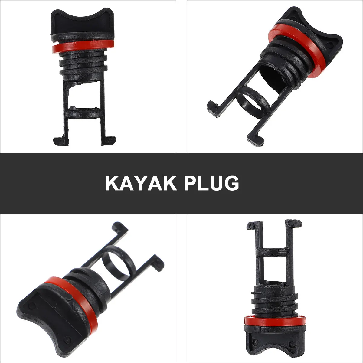 2Pcs Waterproof Drain Plug Boat For For Boat Kayak Nylon Rubber Seal Accessory Gift Set