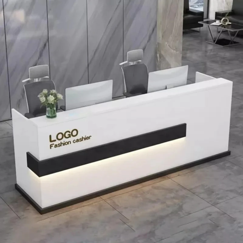 Modern Reception Salon Beauty Modern Luxury Reception Simple Storage