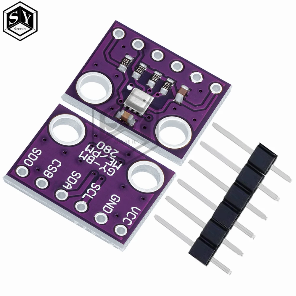 1PCS  GY-BME280-3.3 5V  precision altimeter atmospheric pressure BME280 sensor module