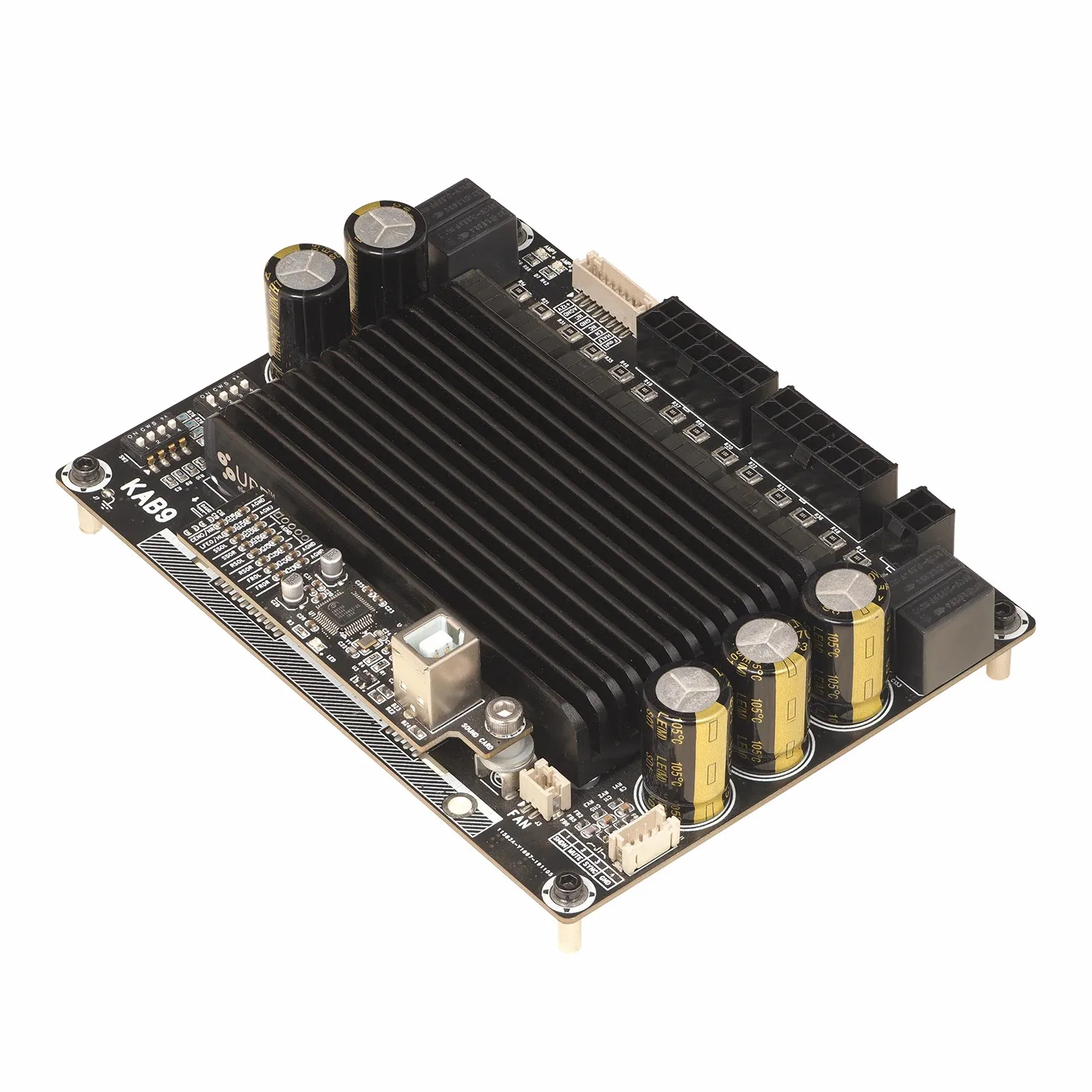 Berrybak 8 X 50W 6.1, 4.2, 4.0 CONFIGURABLE USB CODEC INPUT AUDIO AMPLIFIER BOARD FOR KIOSK