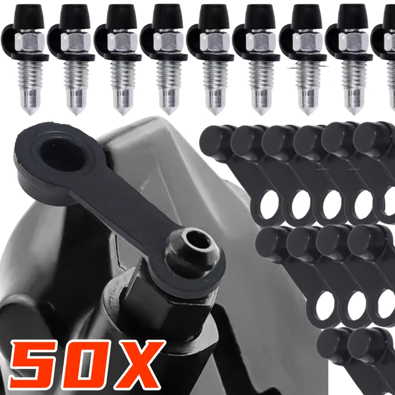 

1-50PCS Motorcycle Oil Drain Screws Caps Multifunctional Dust Cover Rubber Brake Bleeder Fitting Caps Motorcycle Accessories