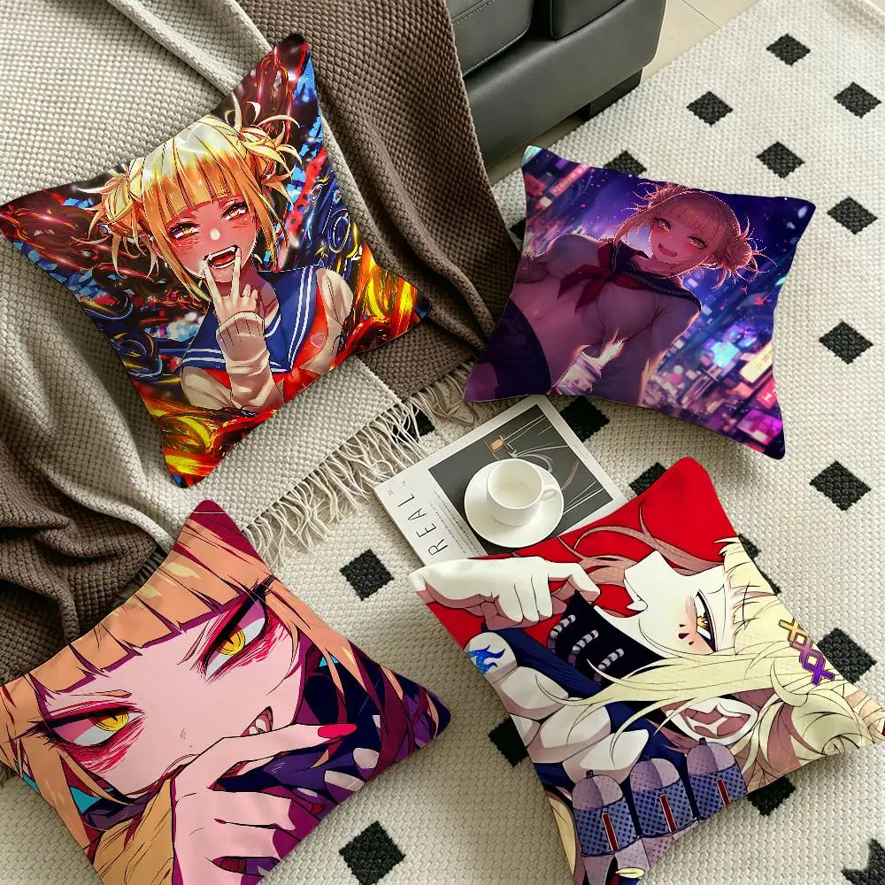 Toga Himiko My Hero Academia Cushion Cover Pillow Cover Decor Pillowcase Printed Cushion Case for Couch